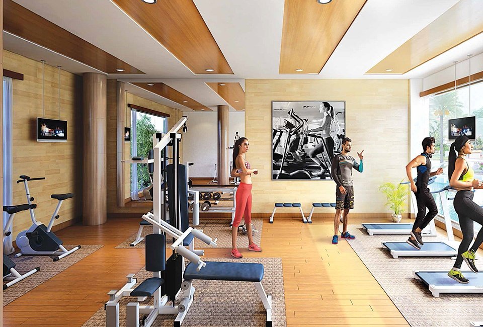 State-of-the-art Gymnasium at Siddha Sky