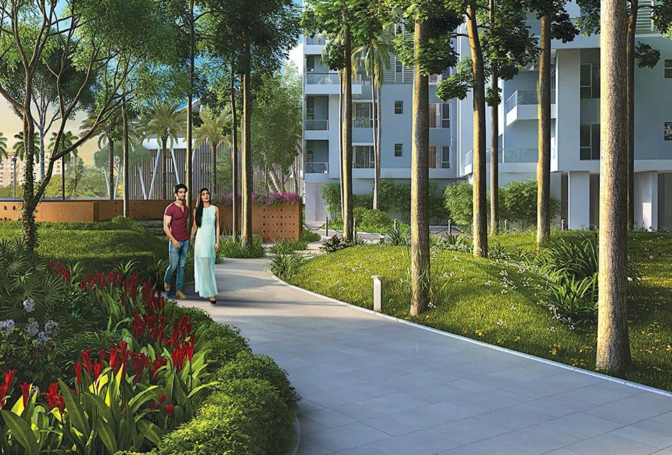 Landscaped Gardens at Siddha Sky