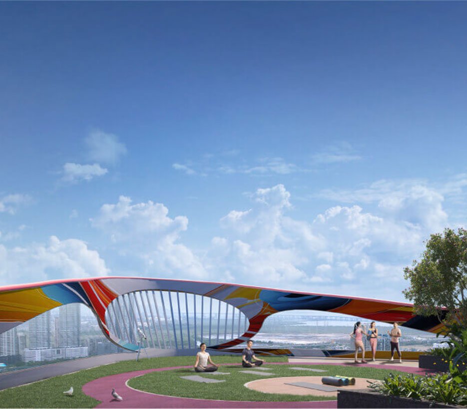 Rooftop Amenities at Siddha Sky